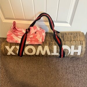 HOTWORX Yoga Mat with Pink Camo Towel